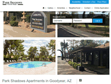 Tablet Screenshot of parkshadows.com